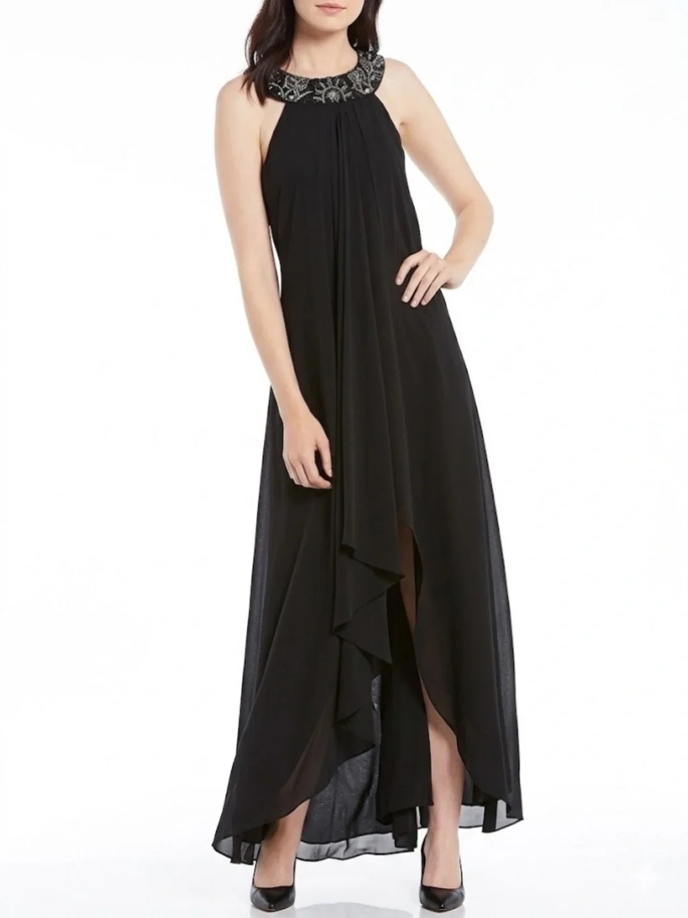 belle badgley mischka halter dress Jewel | Dresses | By Badgley Mischka Embellished Highlow Size 2 summer wedding dress
